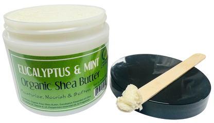 Eucalyptus & Mint -Organic Shea Butter Whipped -(6 Pieces) @ $4.75/each