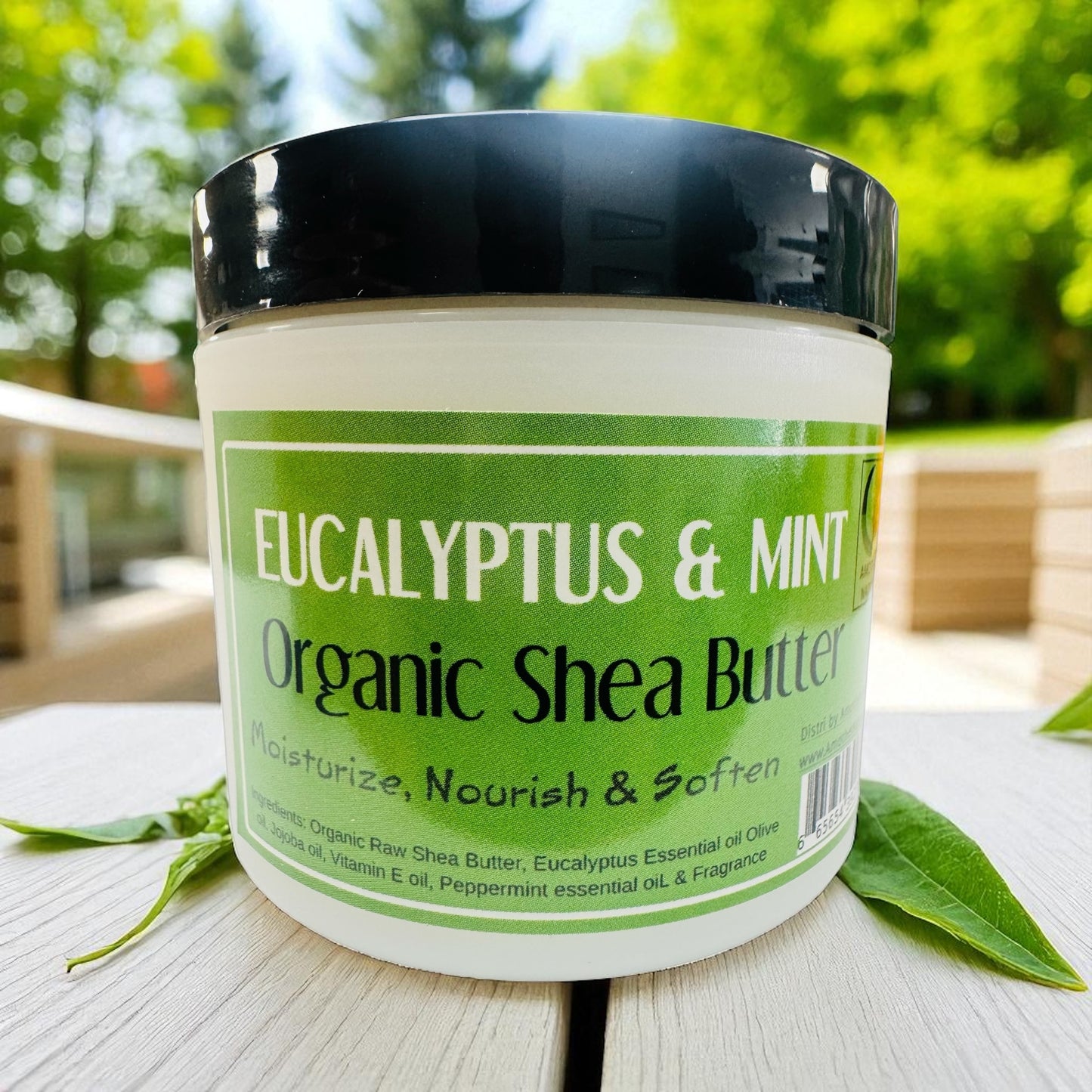 Eucalyptus & Mint -Organic Shea Butter Whipped -(6 Pieces) @ $4.75/each