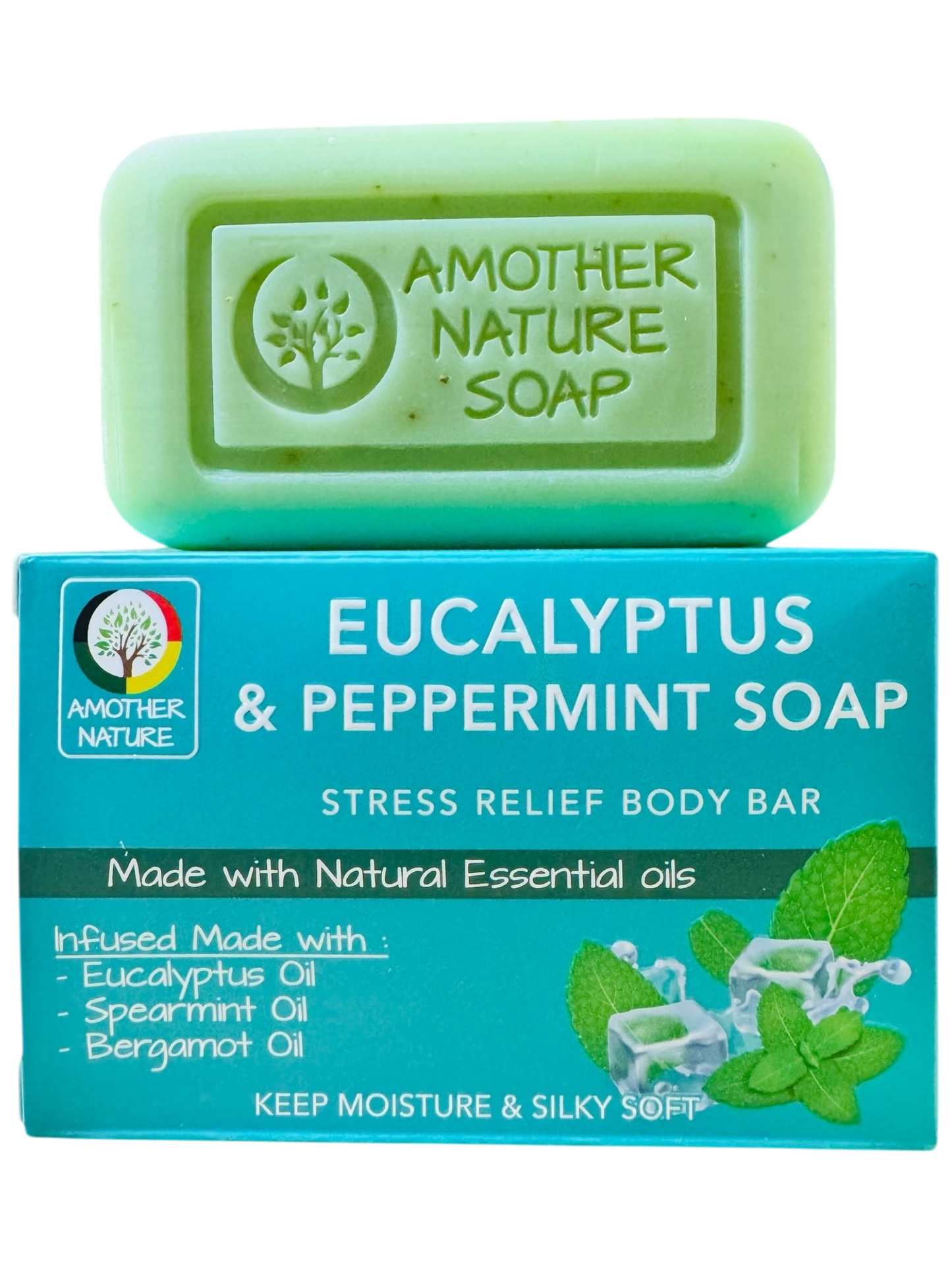 Eucalyptus & Peppermint Soap -Stress Relief Body Bar -(6 Pieces)
