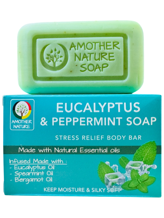 Eucalyptus & Peppermint Soap -Stress Relief Body Bar -(6 Pieces)