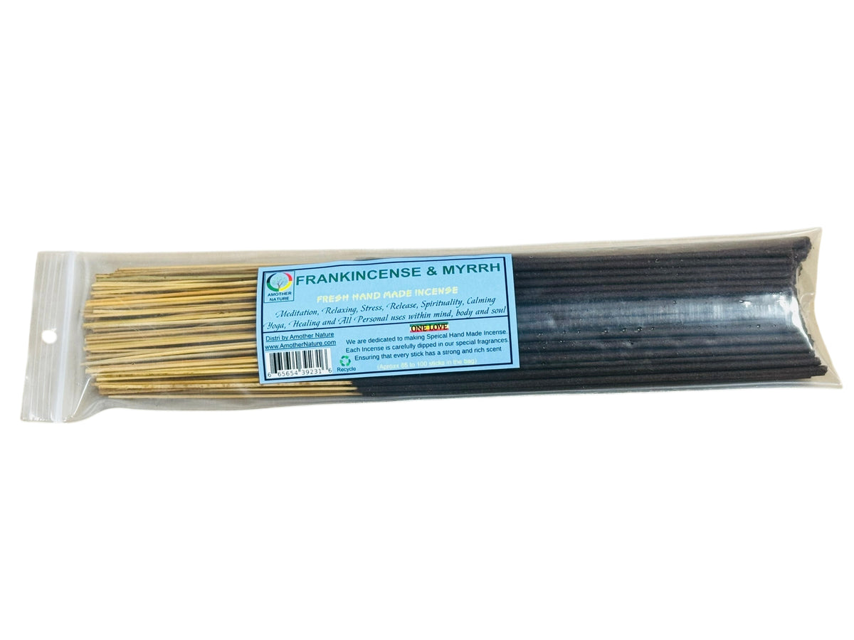 Frankincense & Myrrh Incense -Fresh Hand Made (85-100 Sticks per Pack)- (4 Packs) @ $2.99/pack