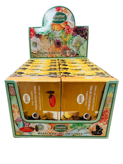 Frankincense Myrrh Backflow Cone Incense (12 Packs Per Box)