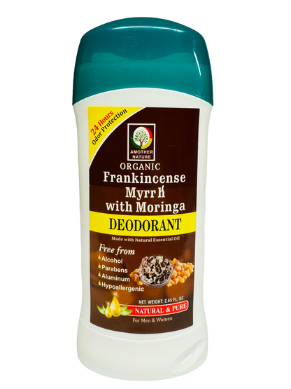 Frankincense Myrrh & Moringa Deodorant Organic- (6 Pieces) @ $3.50/each