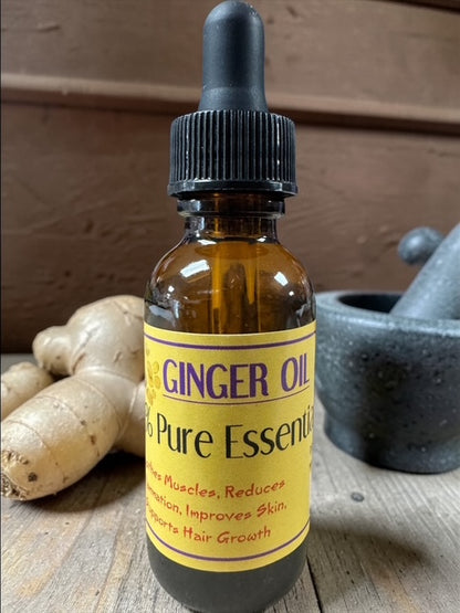 Ginger Essential oil 1 oz size -(4 Pieces) @ $5.99/each