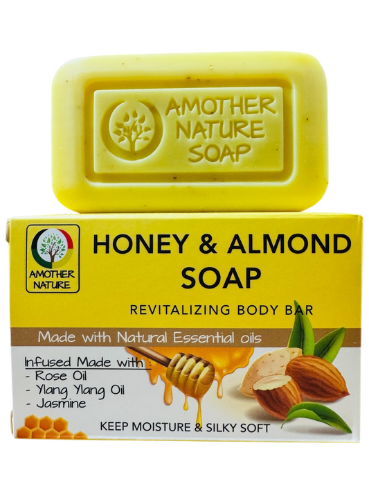 Honey & Almond Soap -Revitalizing Body Bar -(6 Pieces)