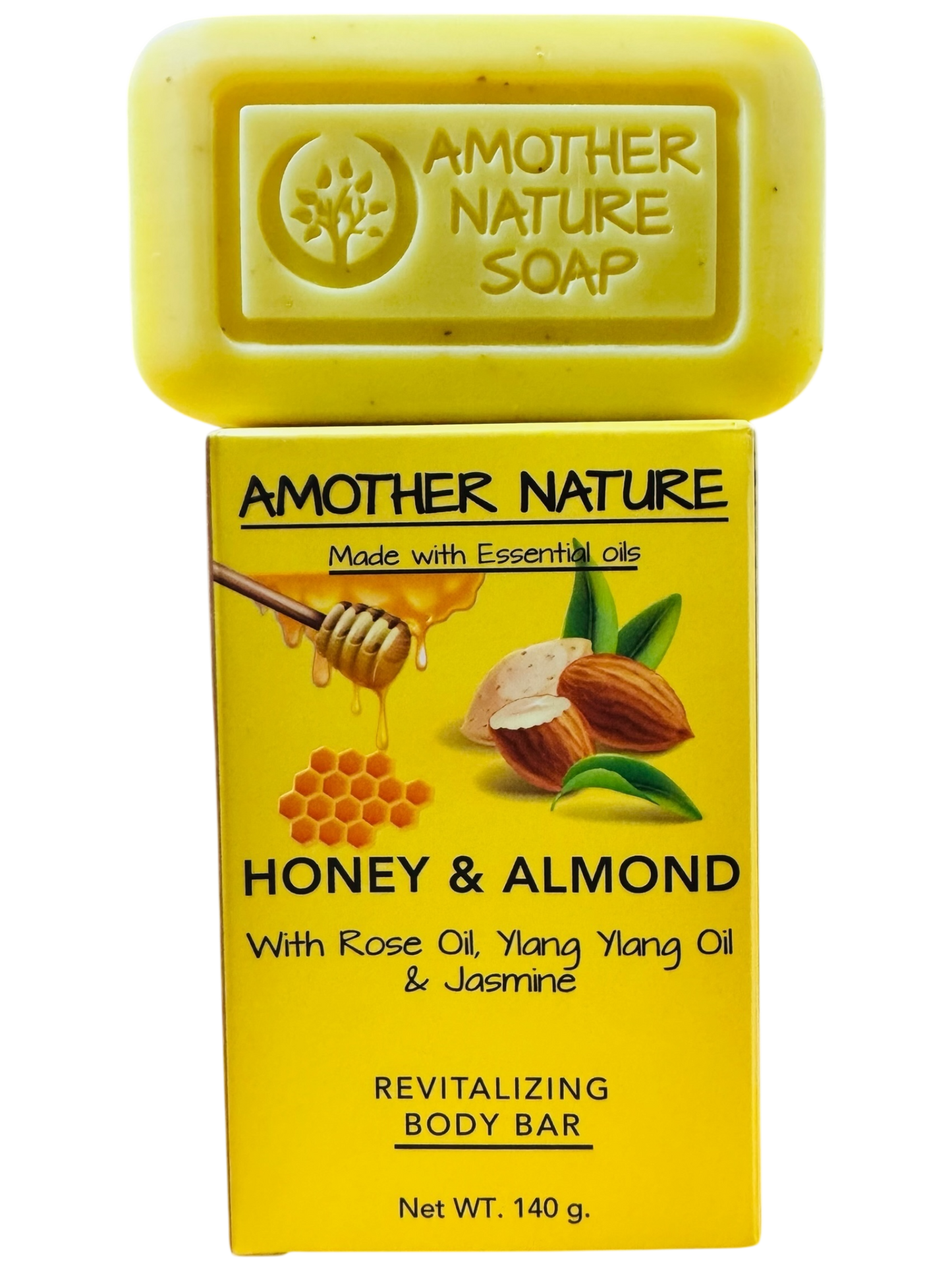 Honey & Almond Soap -Revitalizing Body Bar -(6 Pieces)