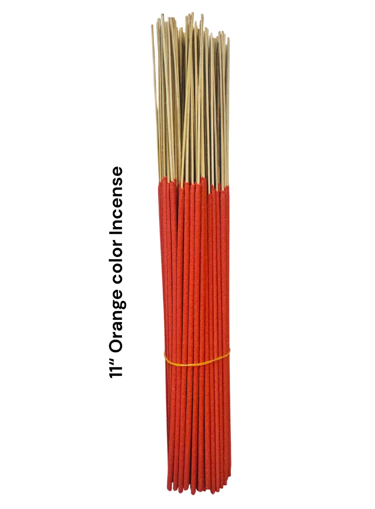 Unscented Incense Sticks 11" (Orange Color) (1 Case)