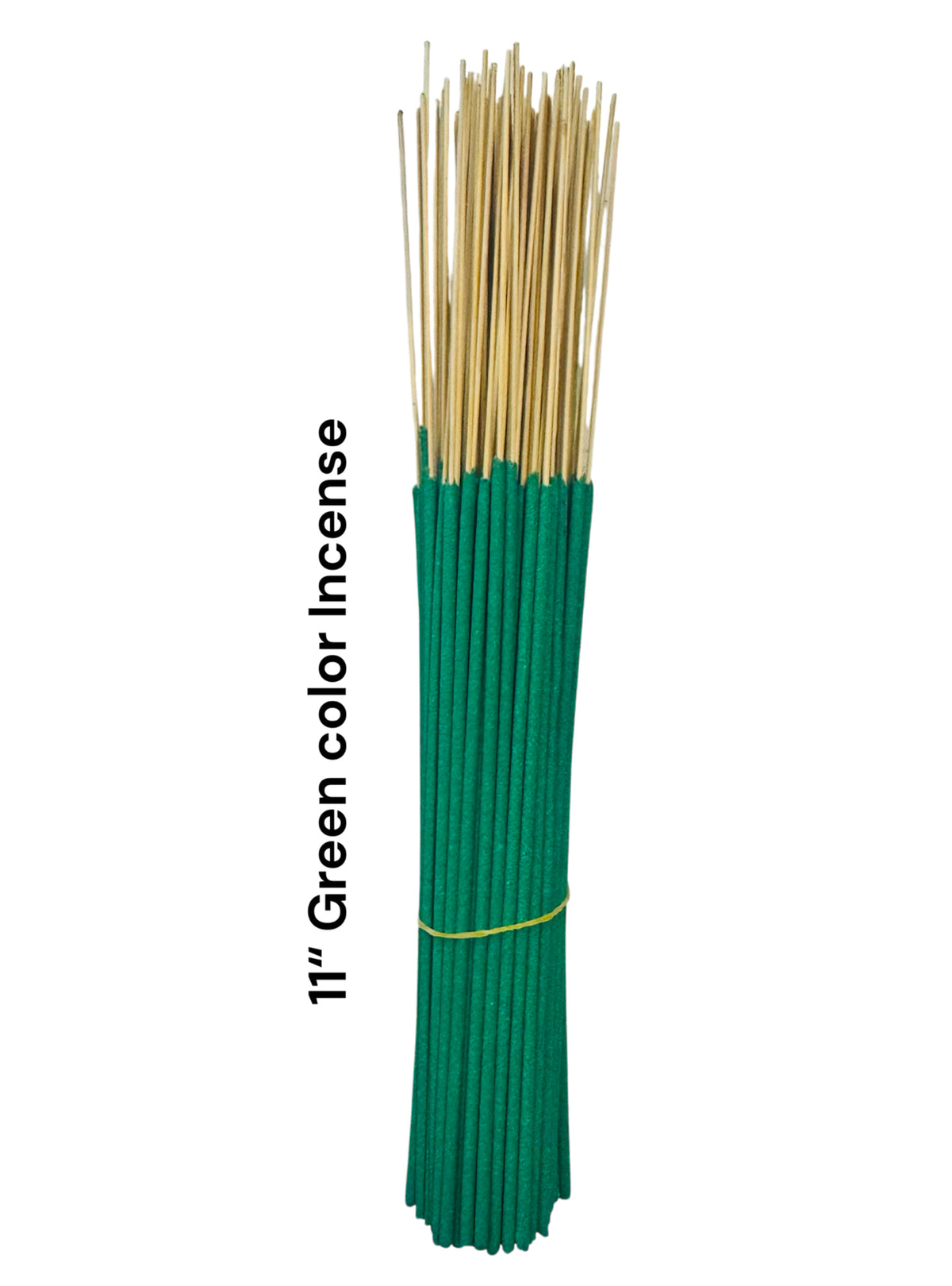 Unscented Incense Sticks 11" (Green Color) (1 Case)
