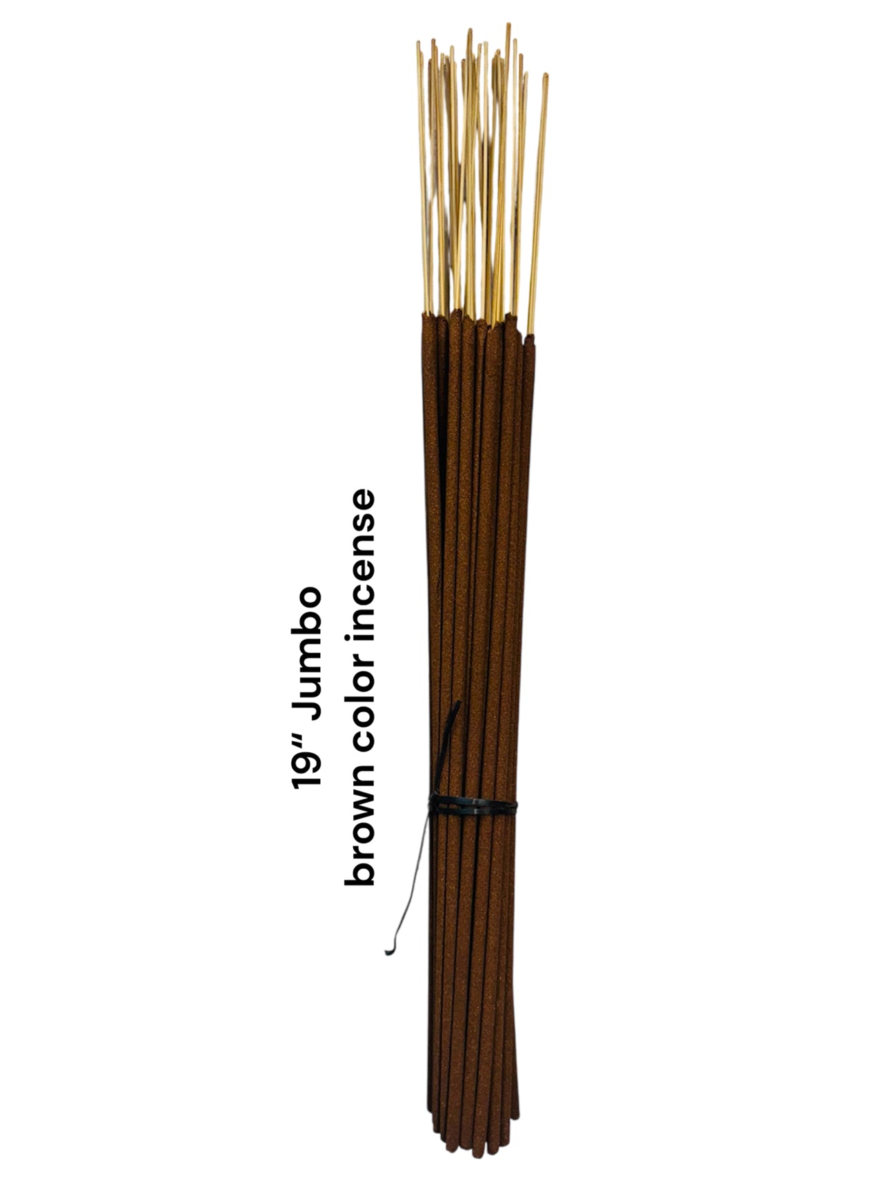 Unscented Incense Sticks Jumbo 19" (Natural Color) (1 Case)