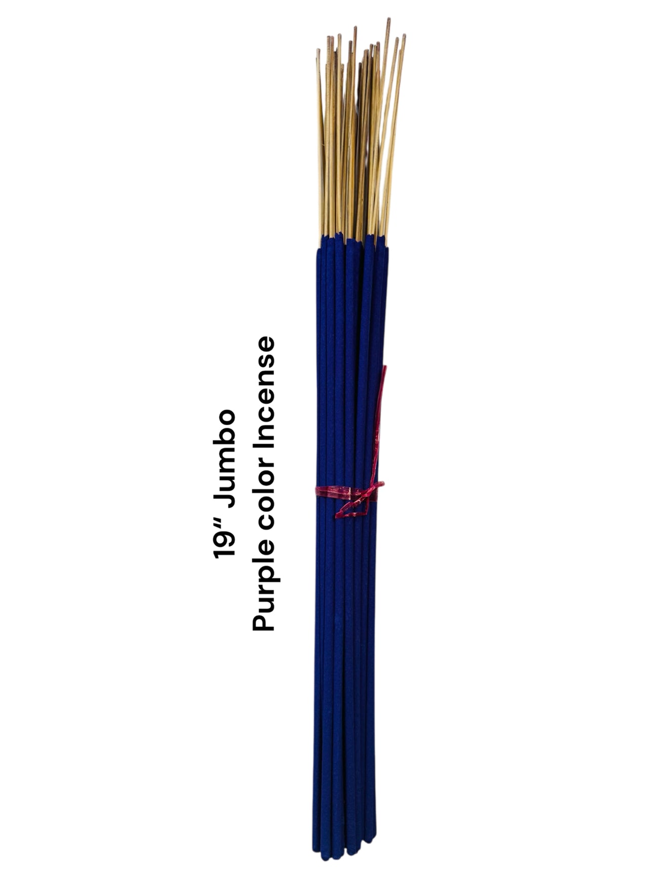 Unscented Incense Sticks Jumbo 19" (Purple Color) (1 Case)