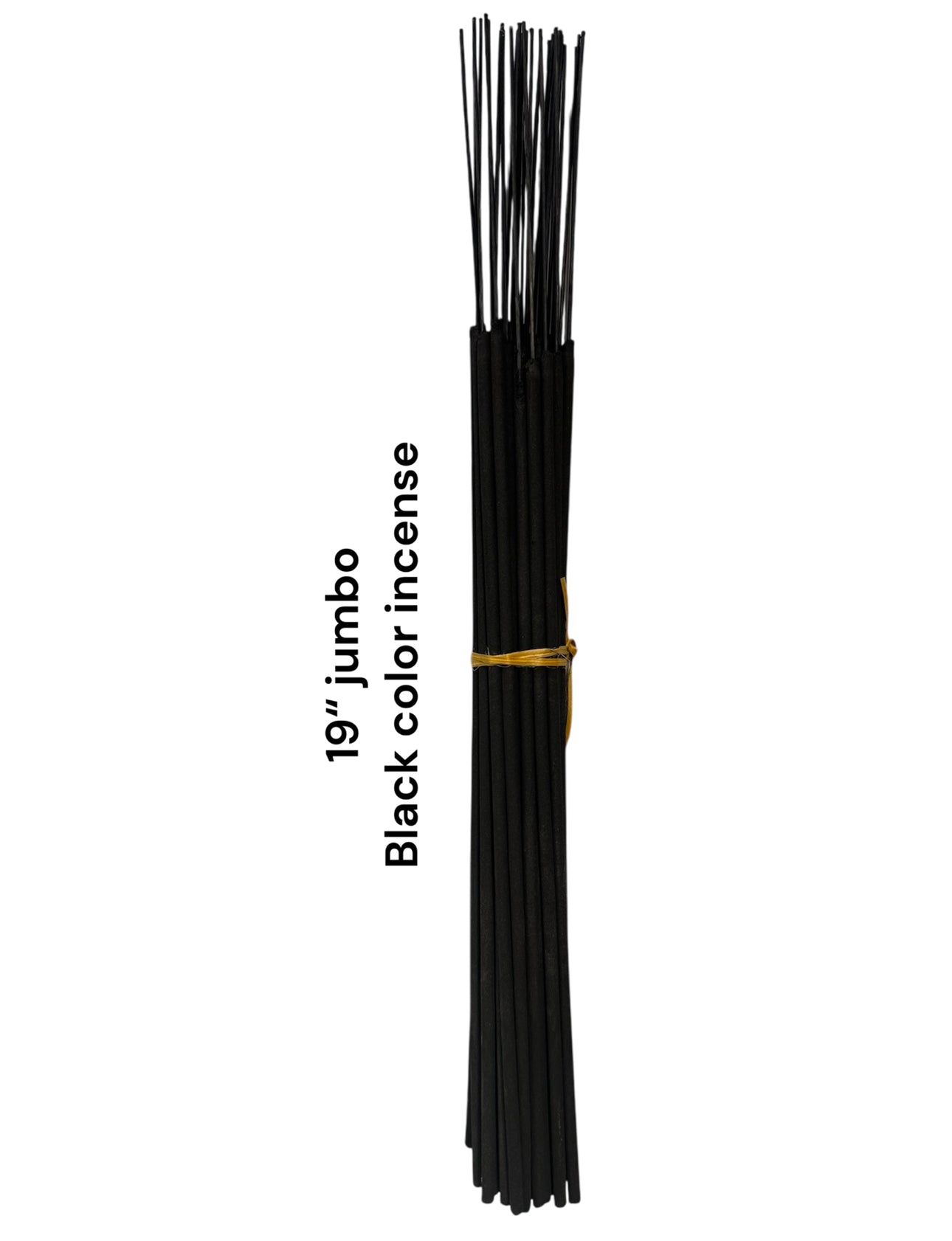 Unscented Incense Sticks Jumbo 19" (Black Color) (1 Case)