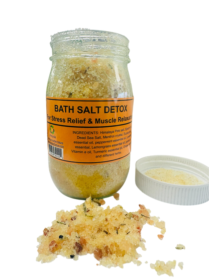 Bath Salt Detox- For Stress Relief & Muscle Relaxation -(6 Pieces) @ $7.75/each