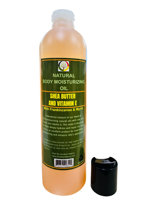 Shea Butter & Vitamin E- Natural Body Moisturizing oil -(6 Pieces) @ $6.75/each