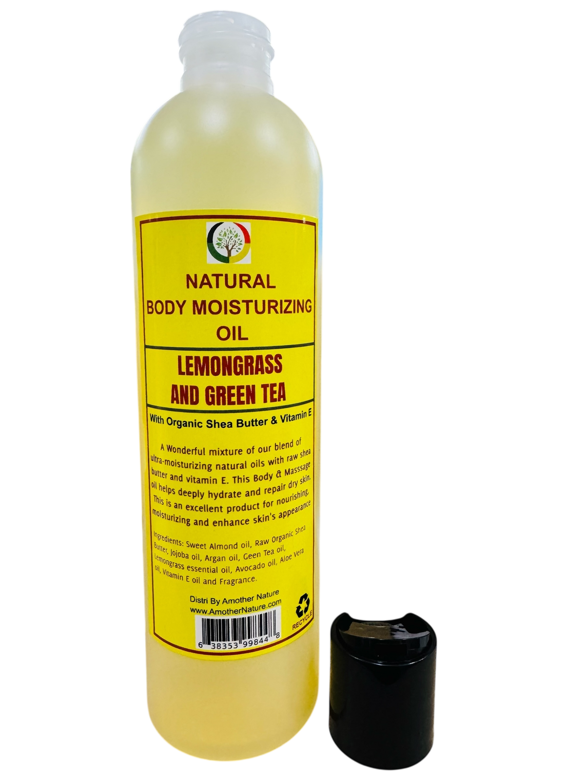 Lemongrass & Green Tea- Natural Body Moisturizing oil -(6 Pieces) @ $6.75/each