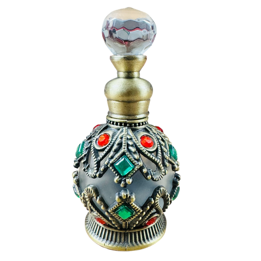 15ML Fancy Green Traditional Antique Style Bottle -(6 Bottles) @ $4.75/each