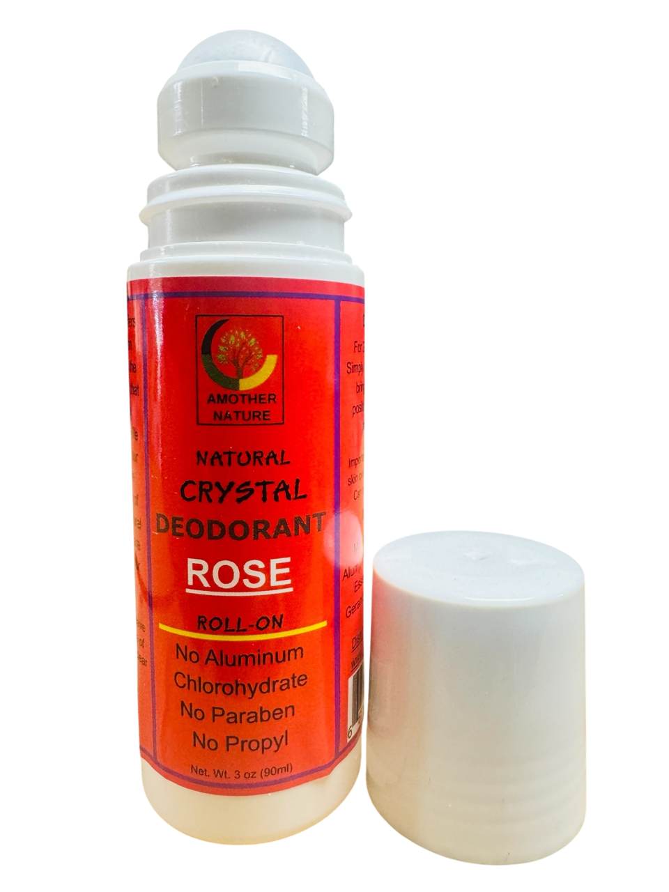Rose Roll on -Natural Deodorant @ $4.75/each