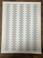 Label Size (1.5 x .5 inch ) 100 labels