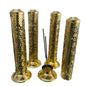 Incense Burner Tower Brass Flower Design -(6 Pieces) @ $5.49/each