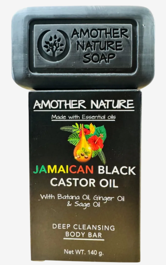 Jamaican Black Castor Oil Soap -Deep Cleansing Body Bar -(6 Pieces)