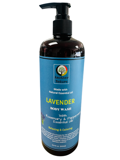 Lavender -Body Wash Infuse with Rosemary & Peppermint Essential oil -(6 Pieces) @ $4.75/each
