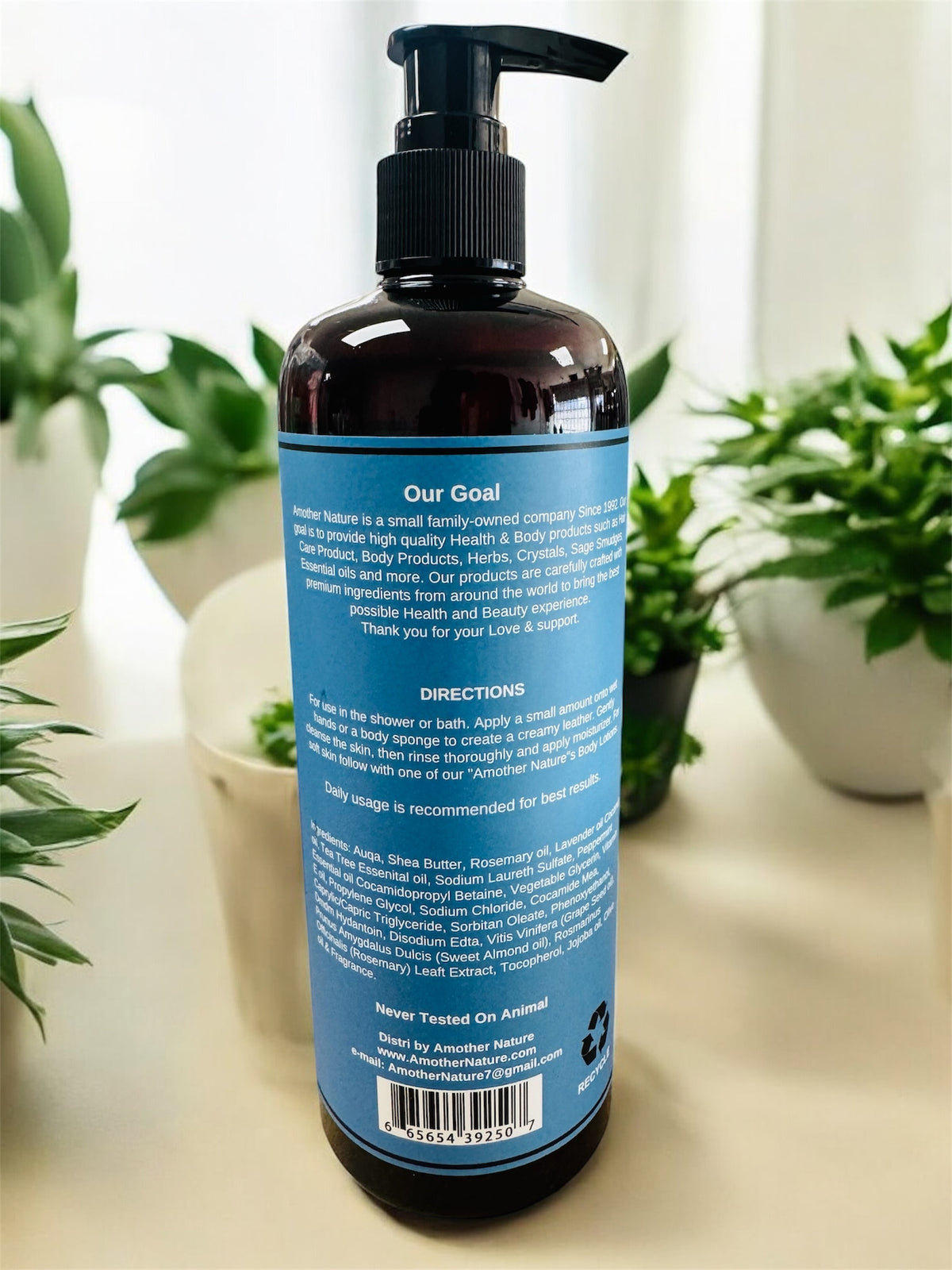 Lavender -Body Wash Infuse with Rosemary & Peppermint Essential oil -(6 Pieces) @ $4.75/each