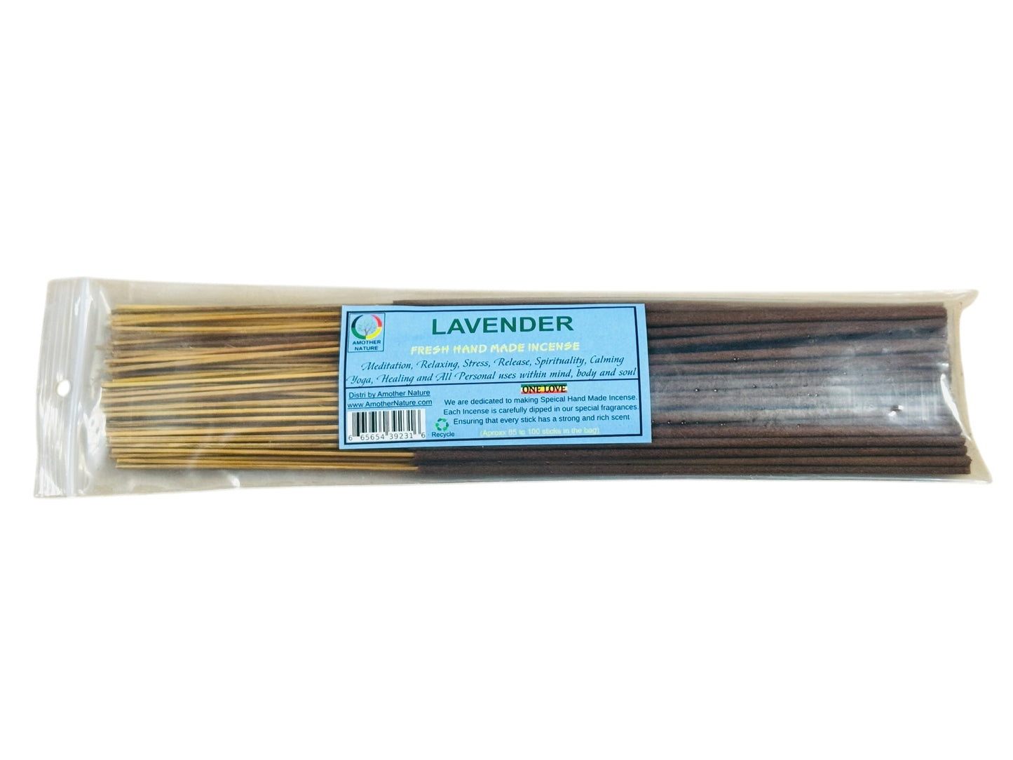 Lavender Incense -Fresh Hand Made (85-100 Sticks per Pack)- (4 Packs) @ $2.99/pack