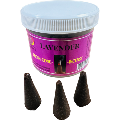 Lavender Cone Incense (4 Jars) @ $2.99/each