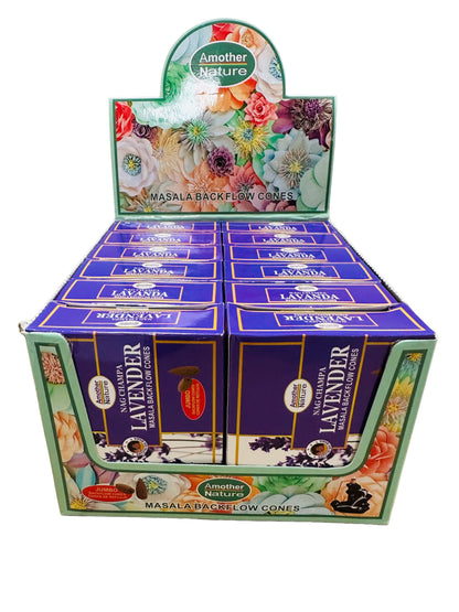 Lavender Backflow Cone Incense (12 Packs Per Box)