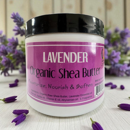 Lavender -Organic Shea butter Whipped -(6 Pieces) @ $4.75/each