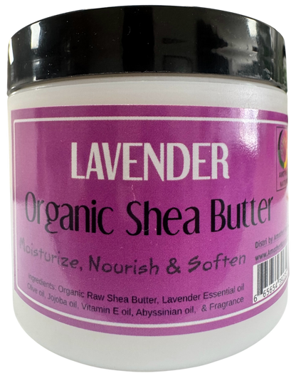 Lavender -Organic Shea butter Whipped -(6 Pieces) @ $4.75/each