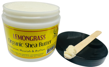 Lemongrass -Organic Shea Butter Whipped -(6 Pieces) @ $4.75/each