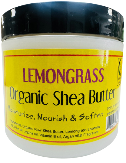 Lemongrass -Organic Shea Butter Whipped -(6 Pieces) @ $4.75/each
