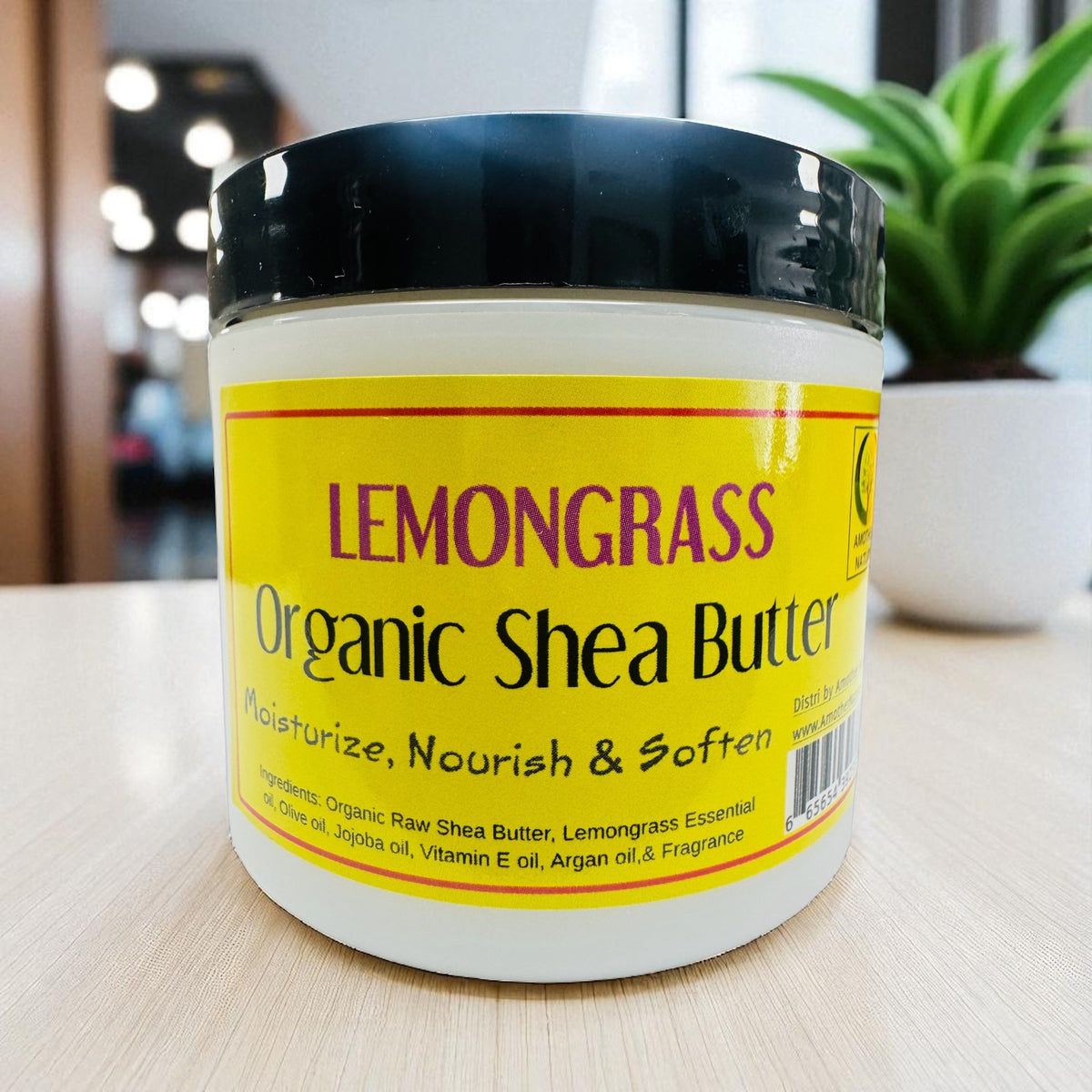 Lemongrass -Organic Shea Butter Whipped -(6 Pieces) @ $4.75/each