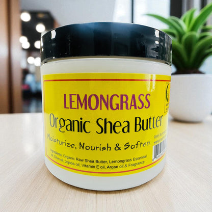 Lemongrass -Organic Shea Butter Whipped -(6 Pieces) @ $4.75/each