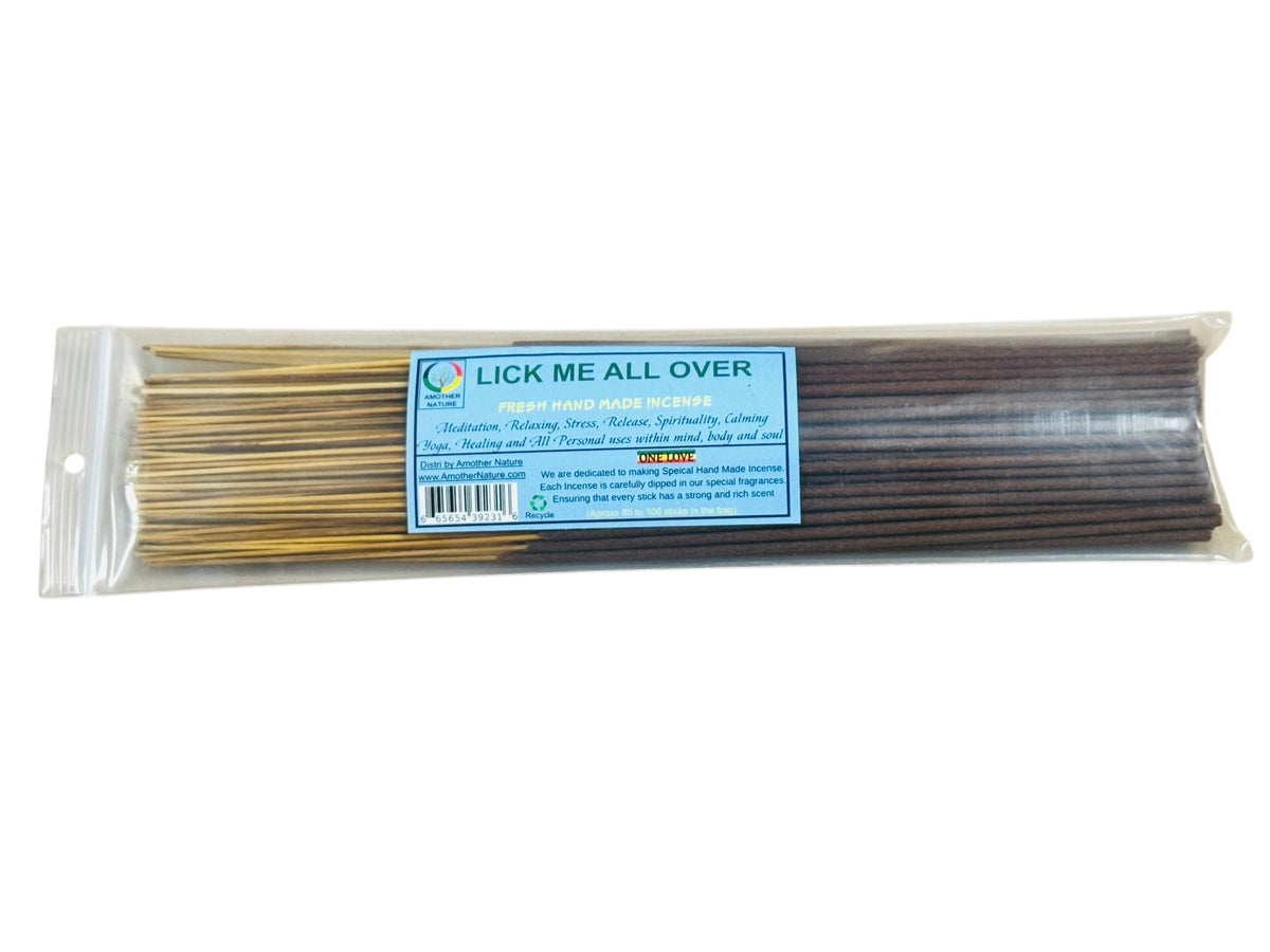 Lick Me all Over Incense -Fresh Hand Made (85-100 Sticks per Pack)- (4 Packs) @ $2.99/pack