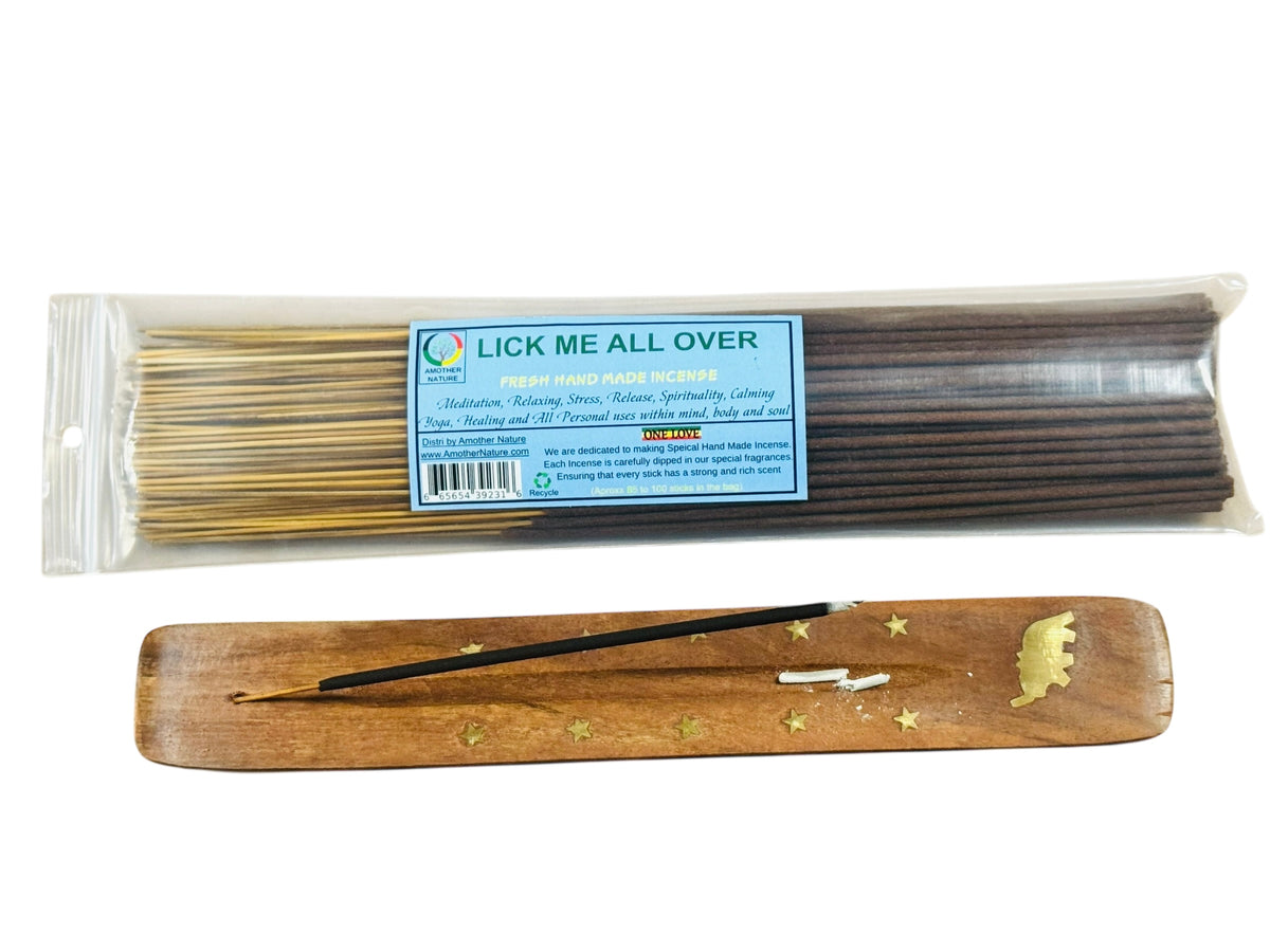 Lick Me all Over Incense -Fresh Hand Made (85-100 Sticks per Pack)- (4 Packs) @ $2.99/pack