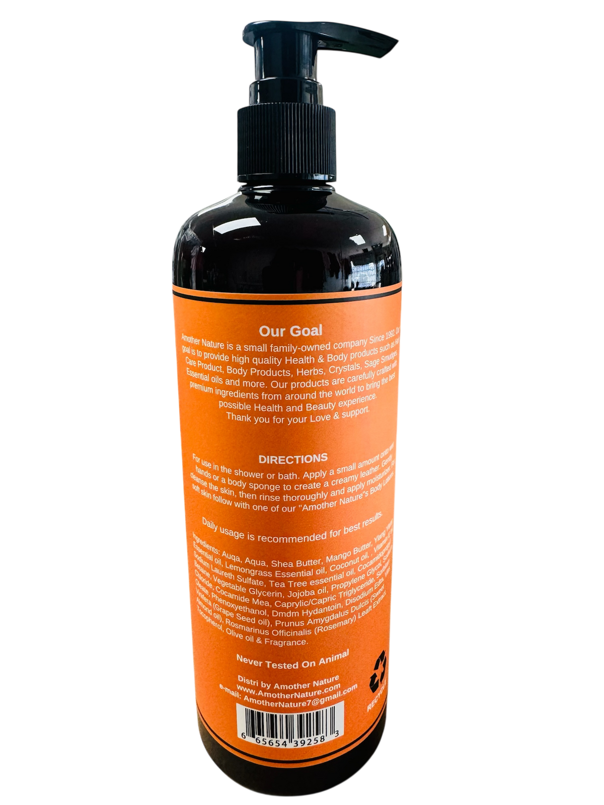 Mango Butter -Body Wash Infuse with Olive oil & Ylang Ylang Essential oil -(6 Pieces) @ $4.75/each