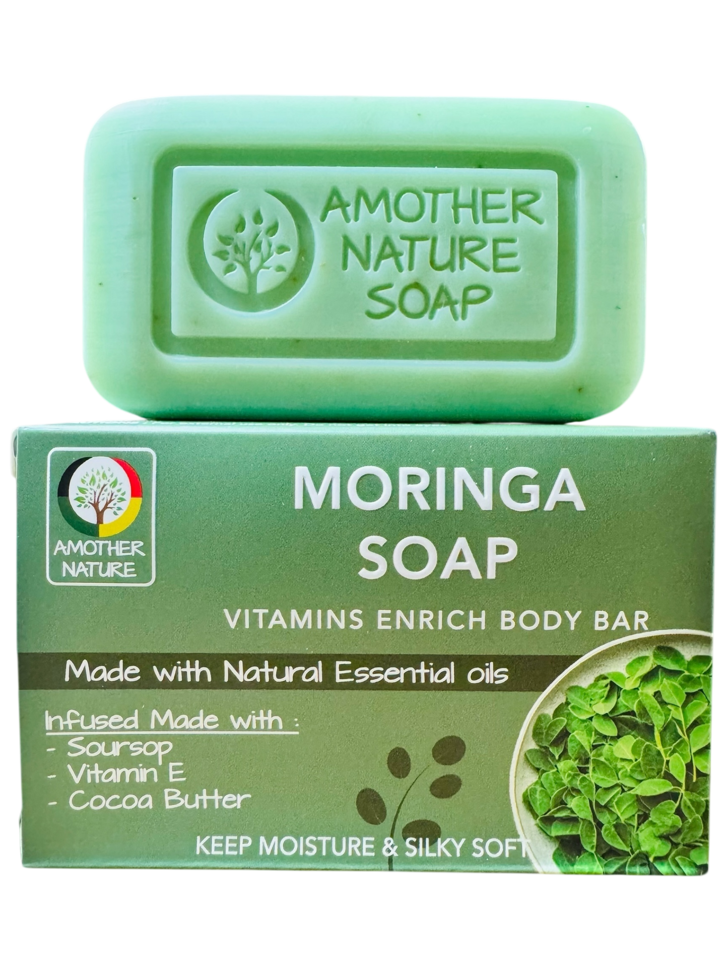 Moringa Soap -Vitamins Enrich Body Bar -(6 Pieces)
