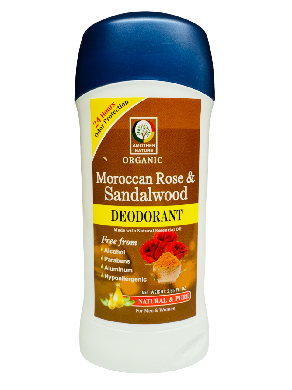 Moroccan Rose with Sandalwood Deodorant Organic- (6 Pieces) @ $3.50/each