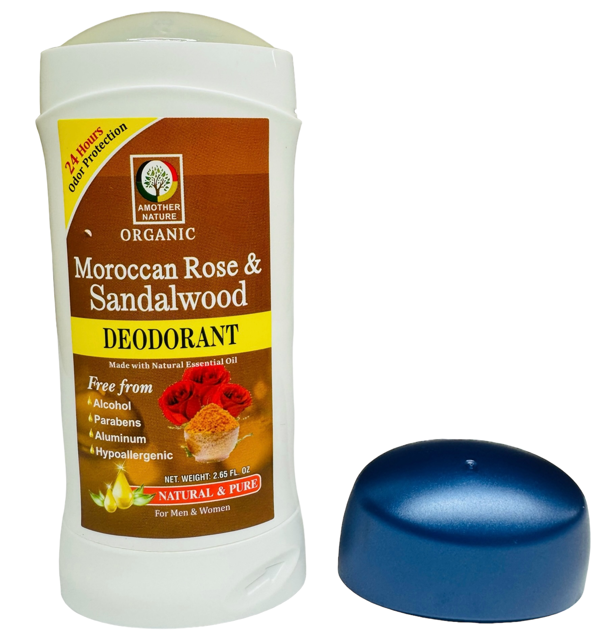 Moroccan Rose with Sandalwood Deodorant Organic- (6 Pieces) @ $3.50/each