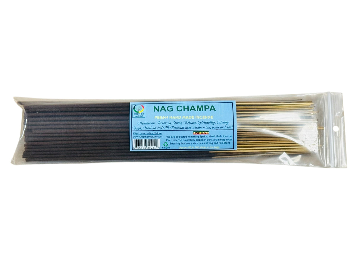Nag champa Incense -Fresh Hand Made (85-100 Sticks per Pack)- (4 Packs) @ $2.99/pack