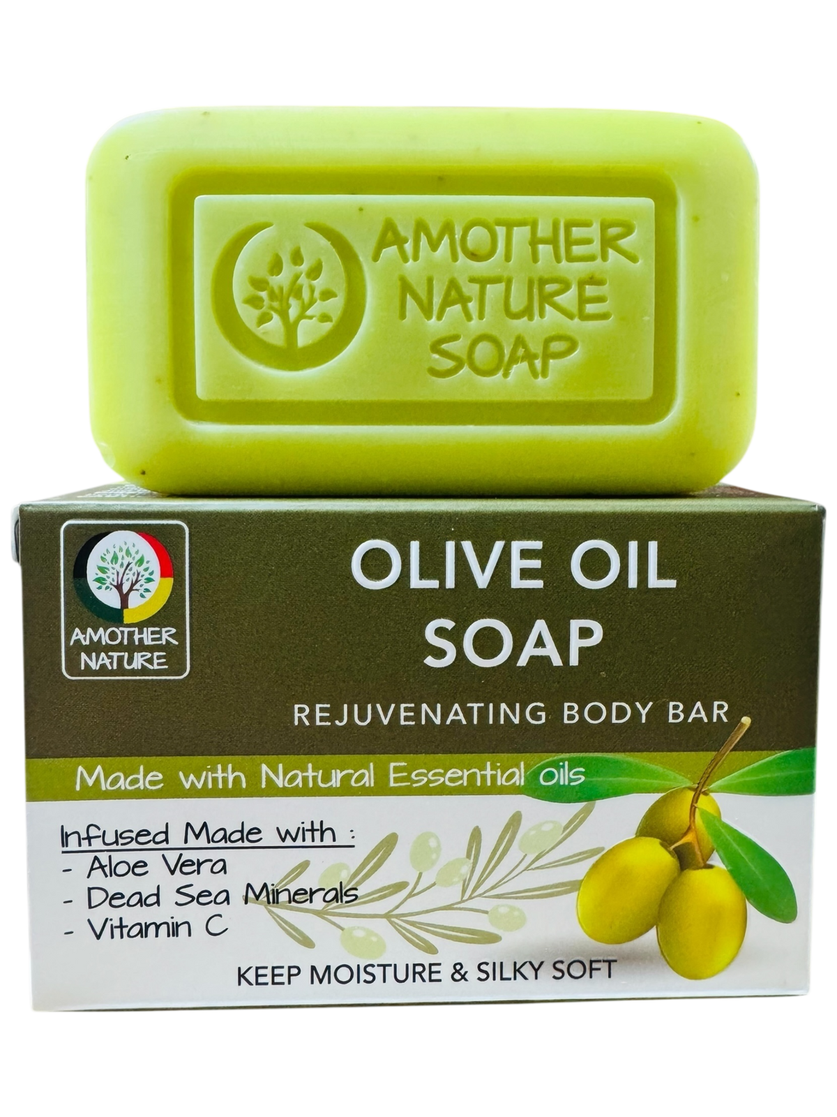 Olive Oil Soap -Rejuvenating Body Bar -(6 Pieces)