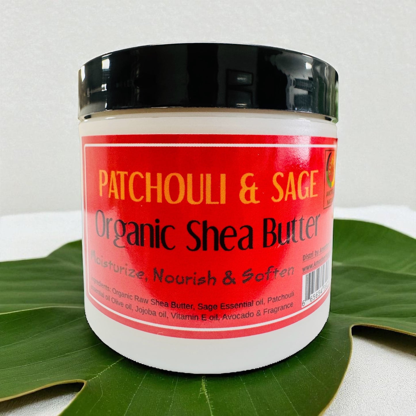 Patchouli & Sage -Organic Shea Butter Whipped -(6 Pieces) @ $4.75/each