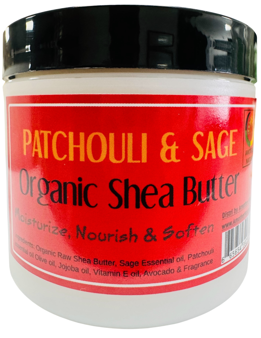 Patchouli & Sage -Organic Shea Butter Whipped -(6 Pieces) @ $4.75/each