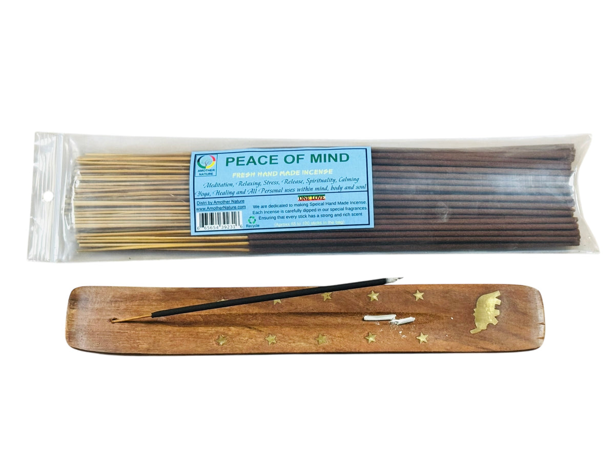 Peace of Mind Incense -Fresh Hand Made (85-100 Sticks per Pack)- (4 Packs) @ $2.99/pack