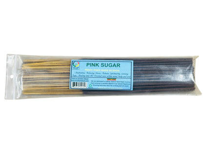 Pink Sugar Incense -Fresh Hand Made (85-100 Sticks per Pack)- (4 Packs) @ $2.99/pack