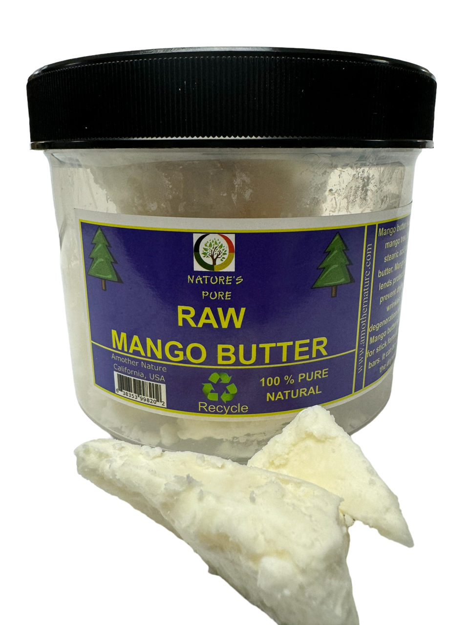 Raw Mango Butter -(1 Pound Jar) -(3 Jars) @ $9.99/each