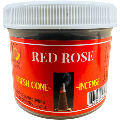 Red Rose Cone Incense (4 Jars) @ $2.99/each