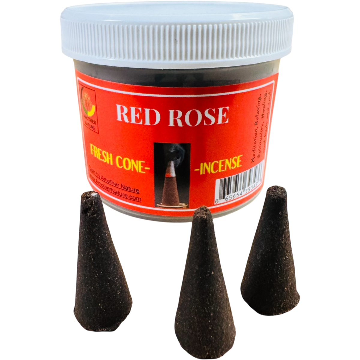 Red Rose Cone Incense (4 Jars) @ $2.99/each