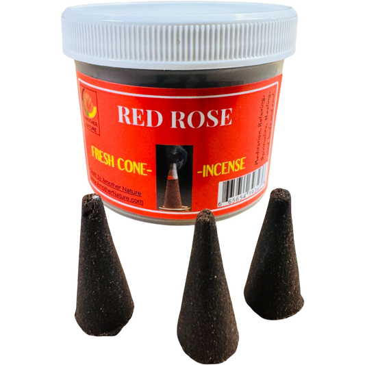 Red Rose Cone Incense (4 Jars) @ $2.99/each